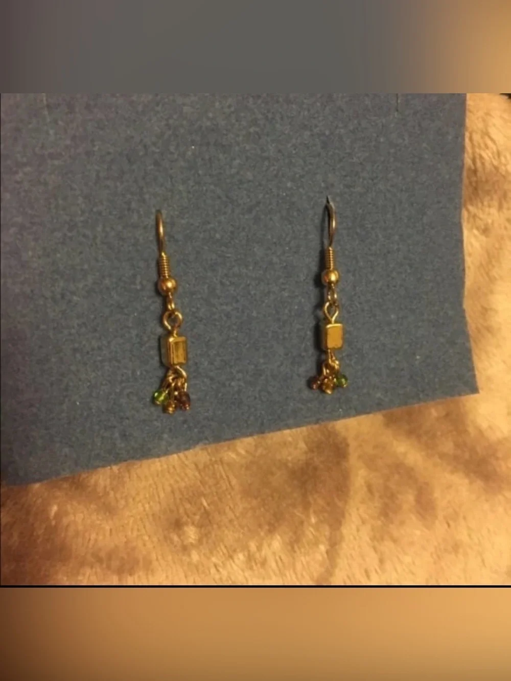 Vintage Avon Cable Necklace & Earrings Set | Gold Tone Beaded Jewelry